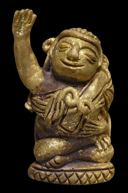 Wealth Buddha Amulet of Revered Monk Kam Nuan (Wat Kaew Charoen)