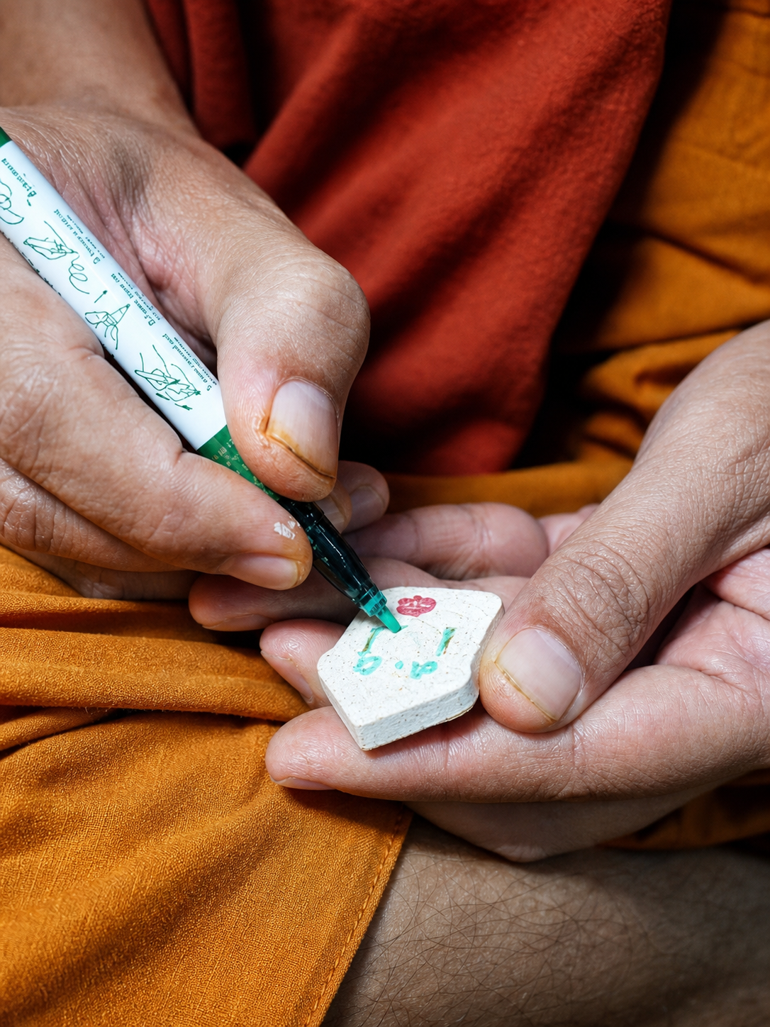 Warrior Buddha Amulet of Revered Monk Kam Nuan (Wat Kaew Charoen)
