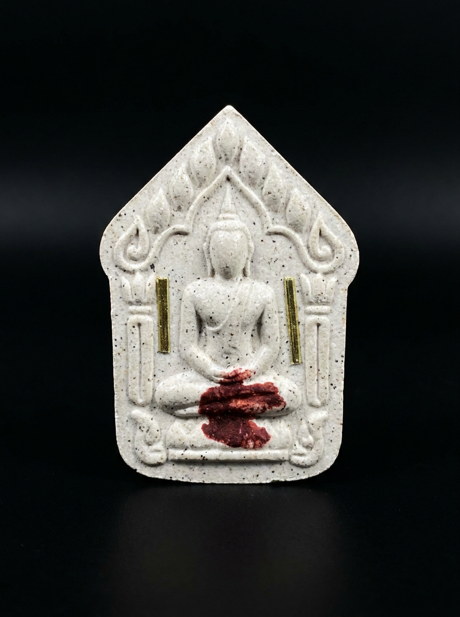 Warrior Buddha Amulet of Revered Monk Kam Nuan (Wat Kaew Charoen)