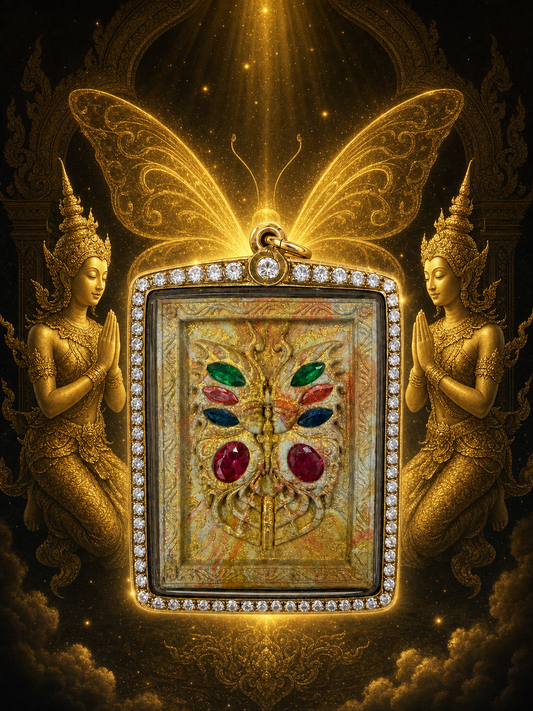 Millionaire Butterfly Amulet of Revered Monk Krissana (King of Butterfly)
