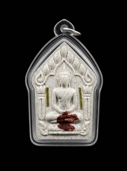Warrior Buddha Amulet of Revered Monk Kam Nuan (Wat Kaew Charoen)