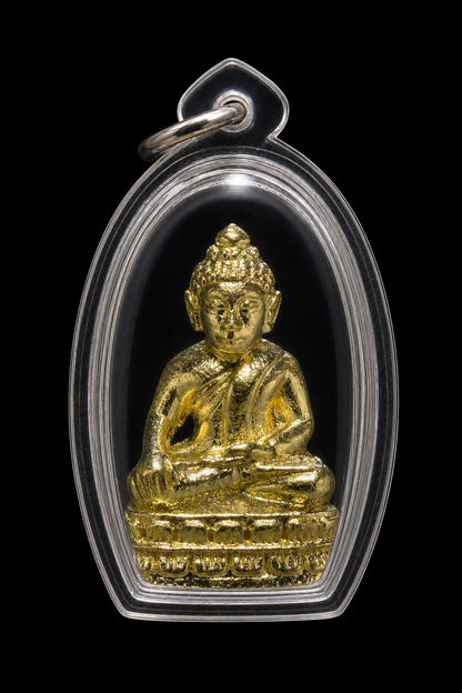 Victory Buddha Amulet of Revered Monk Kam Nuan (Wat Kaew Charoen)